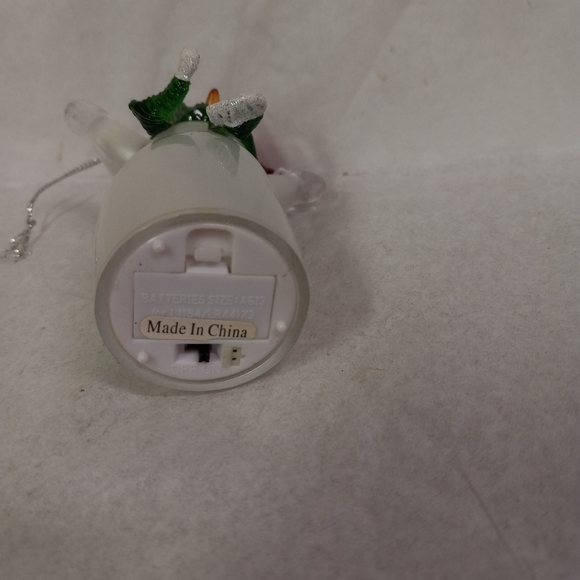 💕3/$30 Frosty Snowman Lighted Glass Ornament  Vintage Collectible - Picture 6 of 7